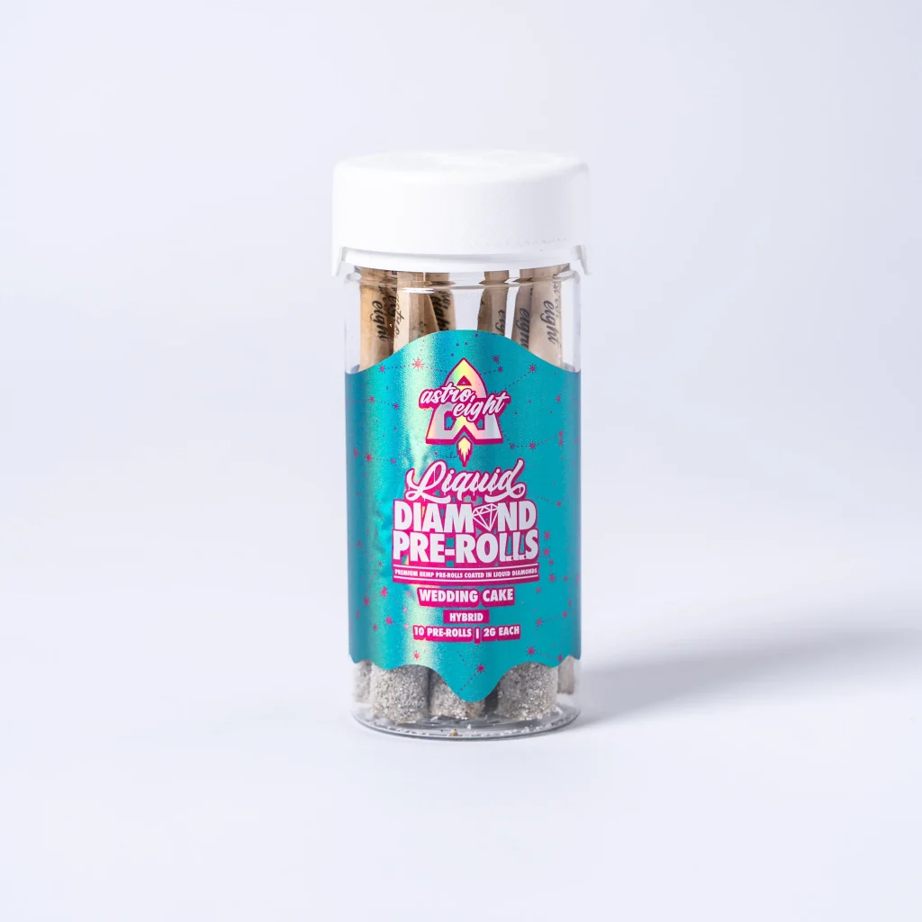 Astro Eight Wedding Cake THCA Liquid Diamond Pre-Rolls 10ct Jar