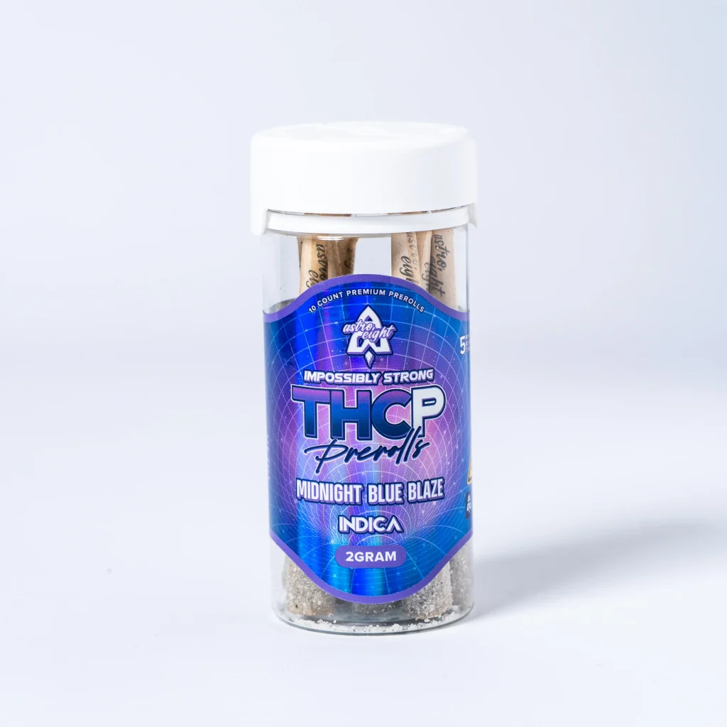 Midnight Blue Blaze THCP Liquid Diamond Pre-Rolls – 10 x 2G Indica by Astro Eight